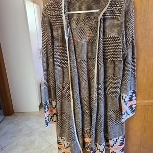 Hooded cardigan
